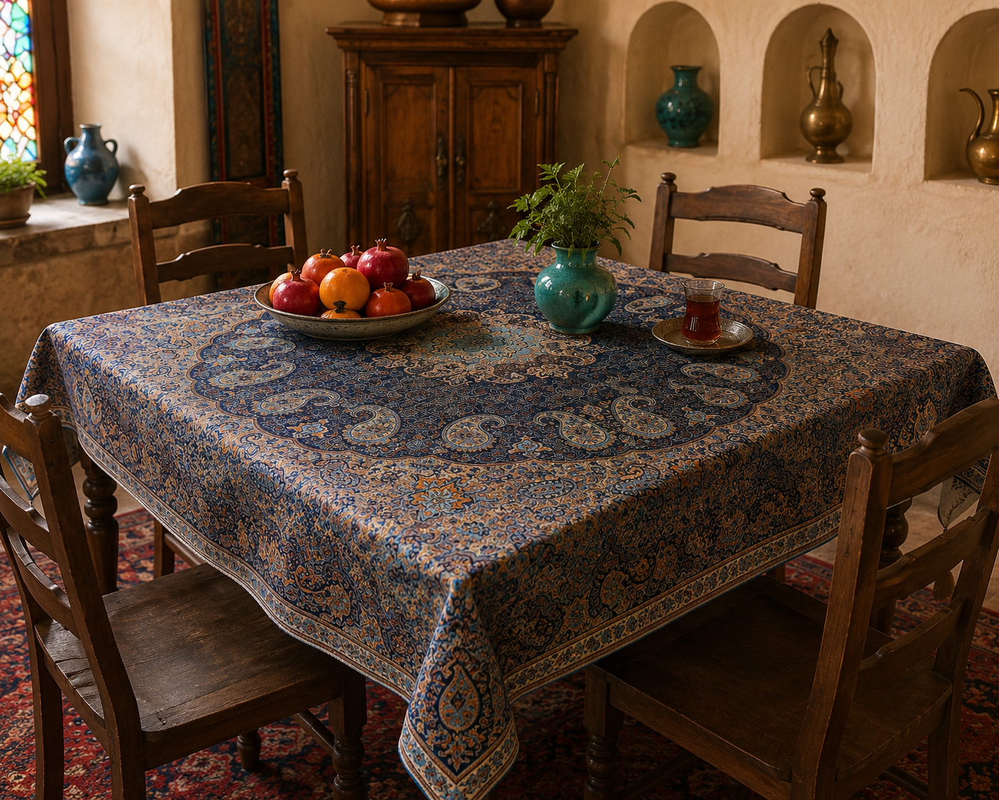رو میزی طرح ترمه