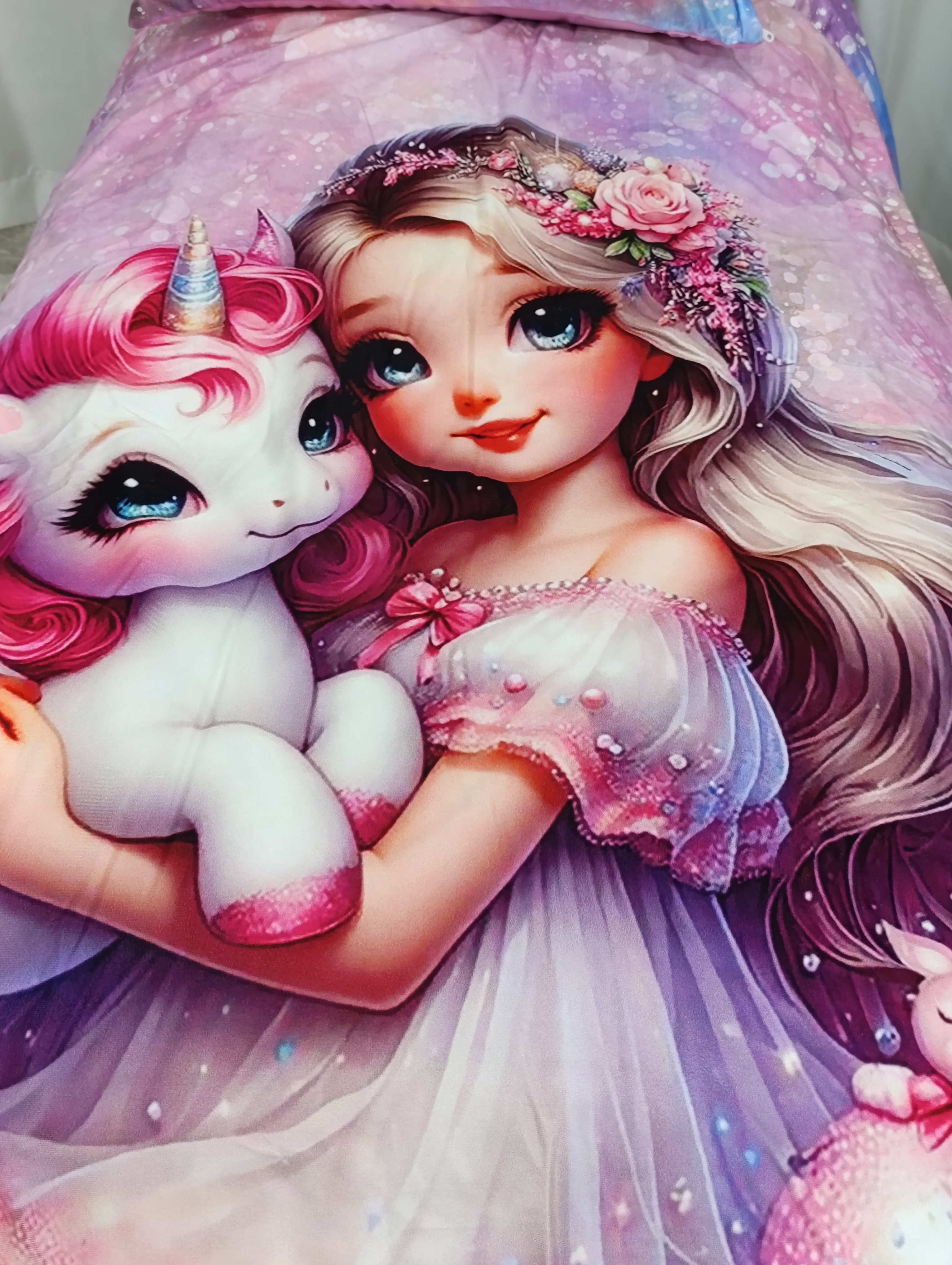روتختی یک نفره چاپی (دختر یونیکورنی)