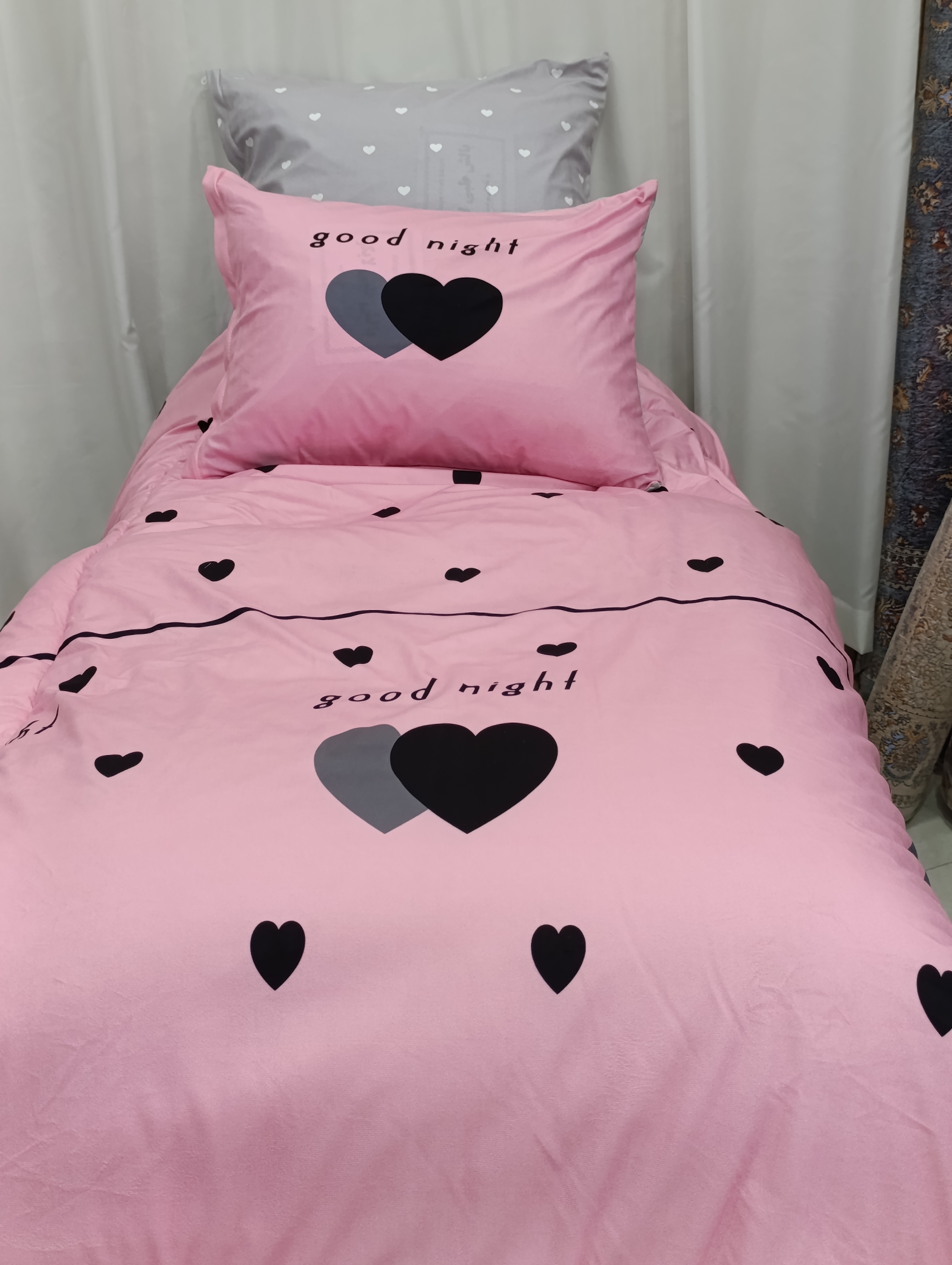 روتختی یک نفره چاپی (طرح good night)
