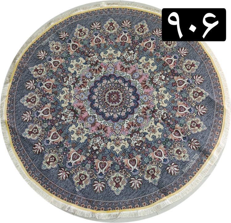 روفرشی گرد مخمل 2در2