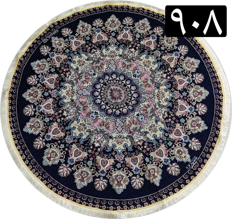 روفرشی گرد مخمل 2در2